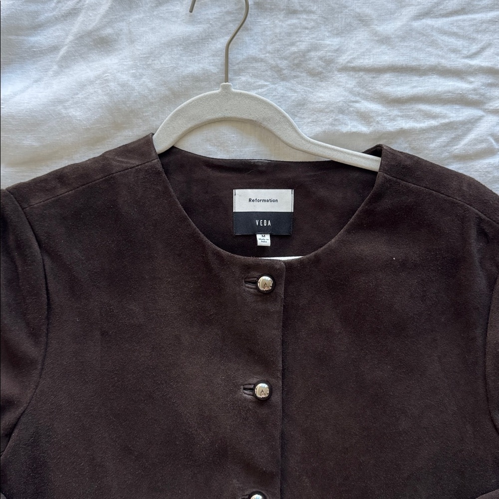 Reformation x Veda Reed Suede Jacket - Picture 6 of 9
